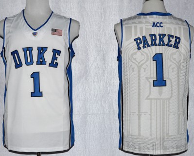 Duke Blue Devils #1 Jabari Parker White Jersey Duke Blue Devils #1 Jabari Parker White Jersey