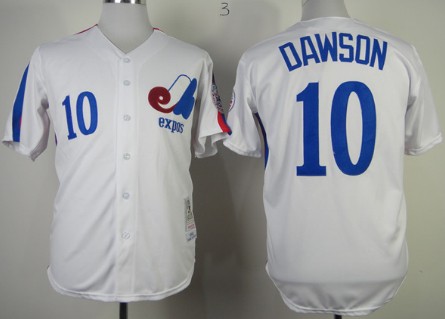 Montreal Expos #10 Andre Dawson 1982 White Throwback Jersey Montreal Expos #10 Andre Dawson 1982 White Throwback Jersey