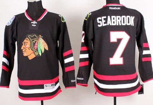 Chicago Blackhawks #7 Brent Seabrook 2014 Stadium Series Black Jersey Chicago Blackhawks #7 Brent Seabrook 2014 Stadium Series Black Jersey