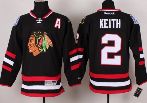 Chicago Blackhawks #2 Duncan Keith 2014 Stadium Series Black Jersey Chicago Blackhawks #2 Duncan Keith 2014 Stadium Series Black Jersey