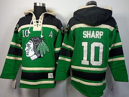 Old Time Hockey Chicago Blackhawks #10 Patrick Sharp Green Hoodie Old Time Hockey Chicago Blackhawks #10 Patrick Sharp Green Hoodie