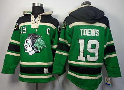 Old Time Hockey Chicago Blackhawks #19 Jonathan Toews Green Hoodie Old Time Hockey Chicago Blackhawks #19 Jonathan Toews Green Hoodie