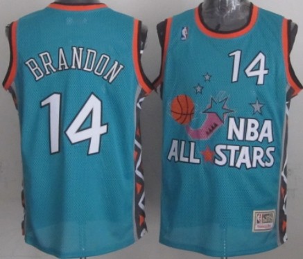NBA 1996 All-Star #14 Terrell Brandon Green Swingman Throwback Jersey NBA 1996 All-Star #14 Terrell Brandon Green Swingman Throwback Jersey