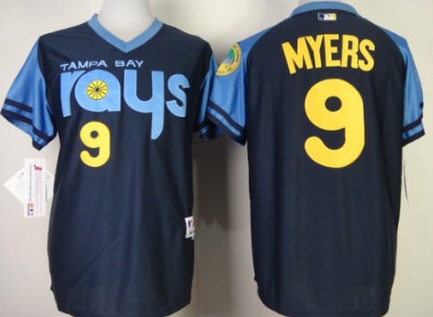 Tampa Bay Rays #9 Wil Myers 1970 Navy Blue Jersey Tampa Bay Rays #9 Wil Myers 1970 Navy Blue Jersey