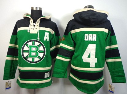 Old Time Hockey Boston Bruins #4 Bobby Orr Green Hoodie Old Time Hockey Boston Bruins #4 Bobby Orr Green Hoodie