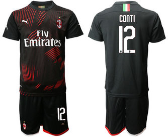 2019-20 AC Milan 12 CONTI Third Away Soccer Jersey 2019-20 AC Milan 12 CONTI Third Away Soccer Jersey