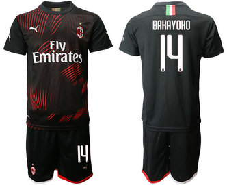 2019-20 AC Milan 14 BAKAYOKO Third Away Soccer Jersey 2019-20 AC Milan 14 BAKAYOKO Third Away Soccer Jersey