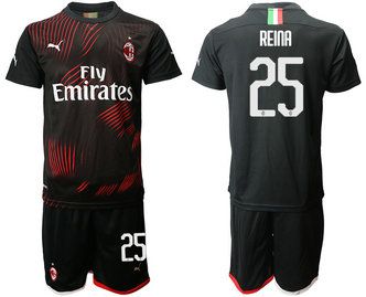 2019-20 AC Milan 25 REINA Third Away Soccer Jersey 2019-20 AC Milan 25 REINA Third Away Soccer Jersey