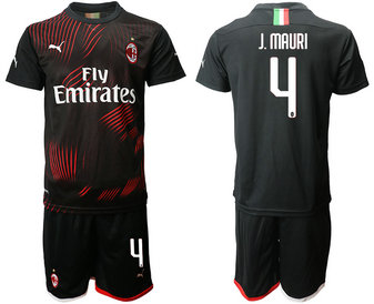 2019-20 AC Milan 4 J.MAURI Third Away Soccer Jersey 2019-20 AC Milan 4 J.MAURI Third Away Soccer Jersey