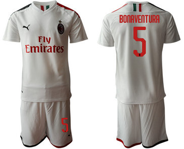 2019-20 AC Milan 5 BONAVENTURA Away Soccer Jersey 2019-20 AC Milan 5 BONAVENTURA Away Soccer Jersey