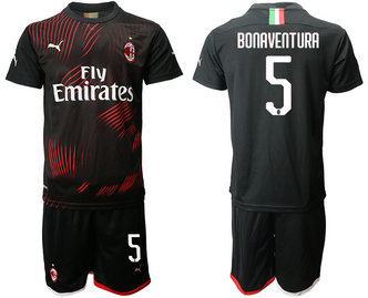 2019-20 AC Milan 5 BONAVENTURA Third Away Soccer Jersey 2019-20 AC Milan 5 BONAVENTURA Third Away Soccer Jersey