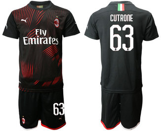 2019-20 AC Milan 63 CUTRONE Third Away Soccer Jersey 2019-20 AC Milan 63 CUTRONE Third Away Soccer Jersey