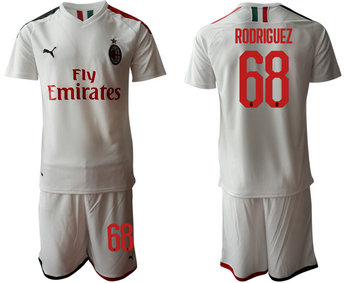 2019-20 AC Milan 68 RODRIGUEZ Away Soccer Jersey 2019-20 AC Milan 68 RODRIGUEZ Away Soccer Jersey