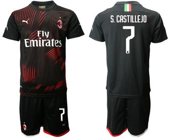 2019-20 AC Milan 7 S.CASTILLEJO Third Away Soccer Jersey 2019-20 AC Milan 7 S.CASTILLEJO Third Away Soccer Jersey