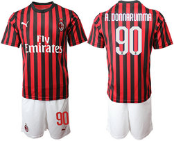 2019-20 AC Milan 90 A. DONNARUMMA Home Soccer Jersey 2019-20 AC Milan 90 A. DONNARUMMA Home Soccer Jersey