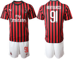 2019-20 AC Milan 91 BERTOLACCI Home Soccer Jersey 2019-20 AC Milan 91 BERTOLACCI Home Soccer Jersey