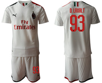 2019-20 AC Milan 93 D. LAXALT Away Soccer Jersey 2019-20 AC Milan 93 D. LAXALT Away Soccer Jersey
