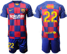 2019-20 Barcelona 22 VIDAL Home Soccer Jersey 2019-20 Barcelona 22 VIDAL Home Soccer Jersey