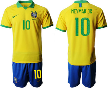 2019-20 Brazil 10 NEYMAR JR Home Soccer Jersey 2019-20 Brazil 10 NEYMAR JR Home Soccer Jersey