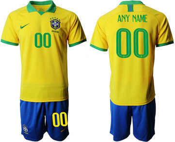 2019-20 Brazil Customized Home Soccer Jersey 2019-20 Brazil Customized Home Soccer Jersey