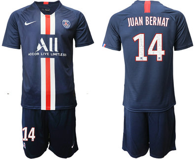 2019-20 Paris Saint-Germain 14 JUAN BERNAT Home Soccer Jersey 2019-20 Paris Saint-Germain 14 JUAN BERNAT Home Soccer Jersey