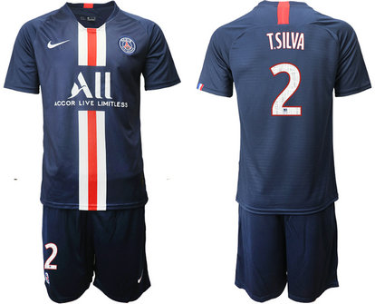 2019-20 Paris Saint-Germain 2 T.SILVA Home Soccer Jersey 2019-20 Paris Saint-Germain 2 T.SILVA Home Soccer Jersey
