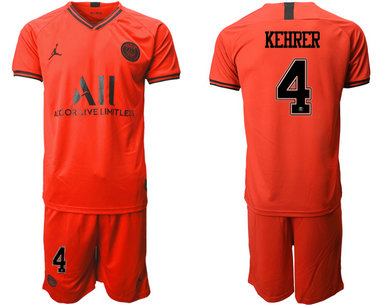 2019-20 Paris Saint-Germain 4 KEHRER Away Soccer Jersey 2019-20 Paris Saint-Germain 4 KEHRER Away Soccer Jersey