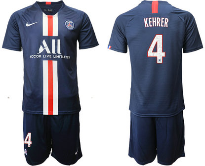 2019-20 Paris Saint-Germain 4 KEHRER Home Soccer Jersey 2019-20 Paris Saint-Germain 4 KEHRER Home Soccer Jersey