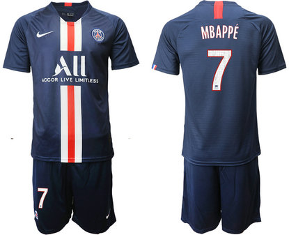 2019-20 Paris Saint-Germain 7 MBAPPE Home Soccer Jersey 2019-20 Paris Saint-Germain 7 MBAPPE Home Soccer Jersey