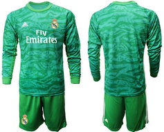 2019-20 Real Madrid Green Long Sleeve Goalkeeper Soccer Jersey 2019-20 Real Madrid Green Long Sleeve Goalkeeper Soccer Jersey