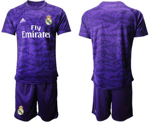 2019-20 Real Madrid Purple Goalkeeper Soccer Jersey 2019-20 Real Madrid Purple Goalkeeper Soccer Jersey