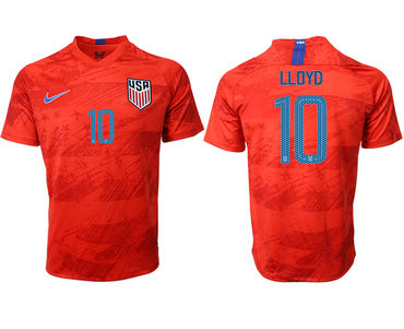 2019-20 USA 10 LLOYD Away Thailand Soccer Jersey