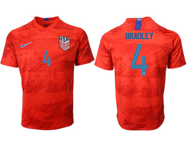 2019-20 USA 4 BRADLEY Away Thailand Soccer Jersey 2019-20 USA 4 BRADLEY Away Thailand Soccer Jersey