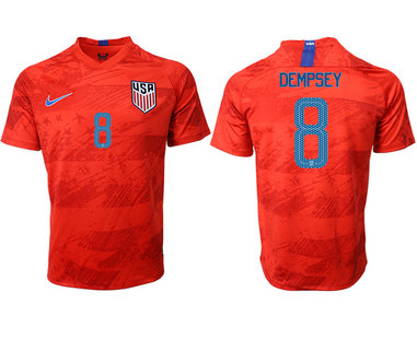 2019-20 USA 8 DEMPSEY Away Thailand Soccer Jersey 2019-20 USA 8 DEMPSEY Away Thailand Soccer Jersey