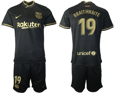 2020-21 Barcelona 19 BRAITHWAITE Away Soccer Jersey 2020-21 Barcelona 19 BRAITHWAITE Away Soccer Jersey
