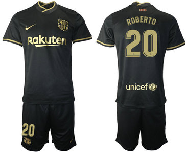 2020-21 Barcelona 20 ROBERTO Away Soccer Jersey 2020-21 Barcelona 20 ROBERTO Away Soccer Jersey