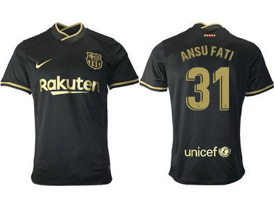 2020-21 Barcelona 31 ANSU FATI Away Thailand Soccer Jersey 2020-21 Barcelona 31 ANSU FATI Away Thailand Soccer Jersey