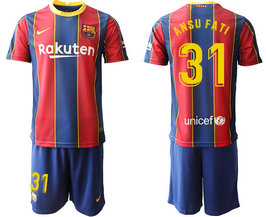 2020-21 Barcelona 31 ANSU FATI Home Soccer Jersey 2020-21 Barcelona 31 ANSU FATI Home Soccer Jersey