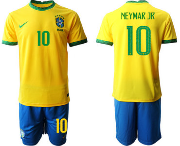 2020-21 Brazil 10 NEYMAR JR Home Soccer Jersey 2020-21 Brazil 10 NEYMAR JR Home Soccer Jersey