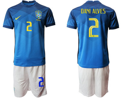 2020-21 Brazil 2 DANI ALVES Away Soccer Jersey 2020-21 Brazil 2 DANI ALVES Away Soccer Jersey