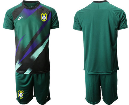 2020-21 Brazil Green Goalkeeper Soccer Jersey 2020-21 Brazil Green Goalkeeper Soccer Jersey