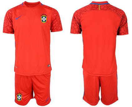 2020-21 Brazil Red Goalkeeper Soccer Jerseys 2020-21 Brazil Red Goalkeeper Soccer Jerseys