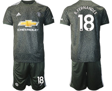 2020-21 Manchester United 18 B.FERNANDES Away Soccer Jersey 2020-21 Manchester United 18 B.FERNANDES Away Soccer Jersey