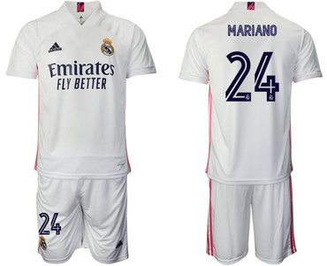 2020-21 Real Madrid 24 MARIANO Home Soccer Jersey 2020-21 Real Madrid 24 MARIANO Home Soccer Jersey