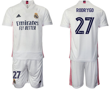 2020-21 Real Madrid 27 RODRYGO Home Soccer Jersey 2020-21 Real Madrid 27 RODRYGO Home Soccer Jersey