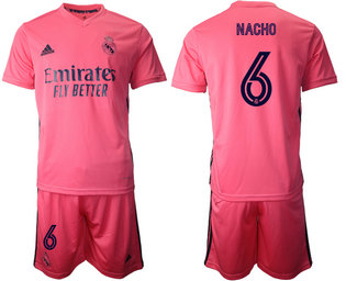 2020-21 Real Madrid 6 NACHO Away Soccer Jersey 2020-21 Real Madrid 6 NACHO Away Soccer Jersey