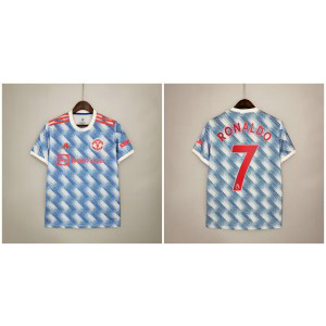 2021-22 Manchester United 7 Ronaldo Away Soccer Men Jersey