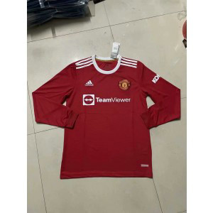2021-22 Premier League Manchester United Long Sleeves Soccer Home Men Jersey 2021-22 Premier League Manchester United Long Sleeves Soccer Home Men Jersey