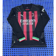 2022-23 AC Milan Long Sleeves Home Soccer Men Jersey 2022-23 AC Milan Long Sleeves Home Soccer Men Jersey