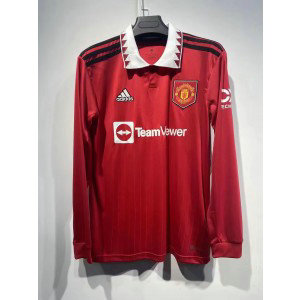 2022-23 Manchester United Long Sleeves Home Soccer Men Jersey 2022-23 Manchester United Long Sleeves Home Soccer Men Jersey